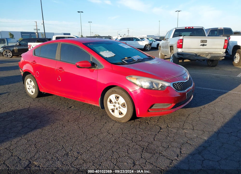 2016 KIA FORTE LX VIN: KNAFK4A62G5579632