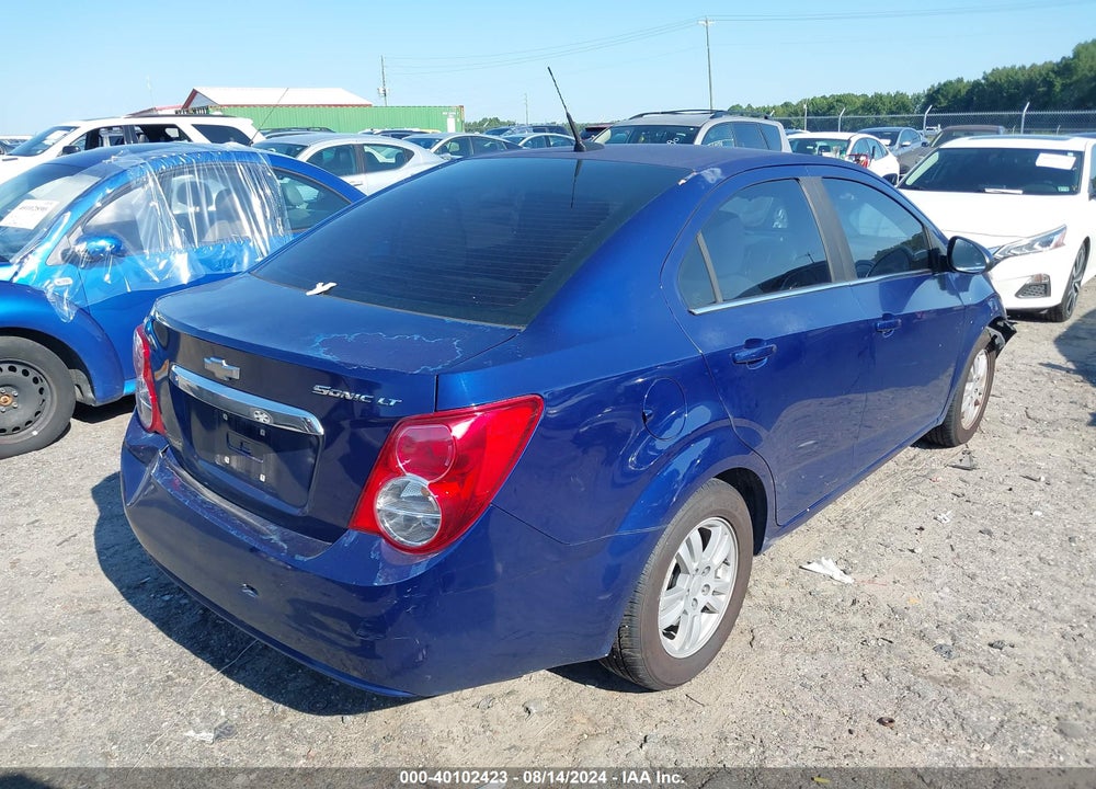2013 CHEVROLET SONIC LT AUTO VIN: 1G1JC5SH9D4144715