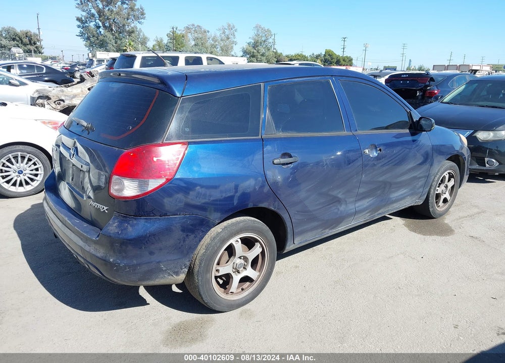 2004 TOYOTA MATRIX STANDARD VIN: 2T1KR32E44C230385