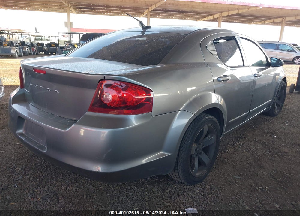 2012 DODGE AVENGER SE VIN: 1C3CDZAG4CN276162