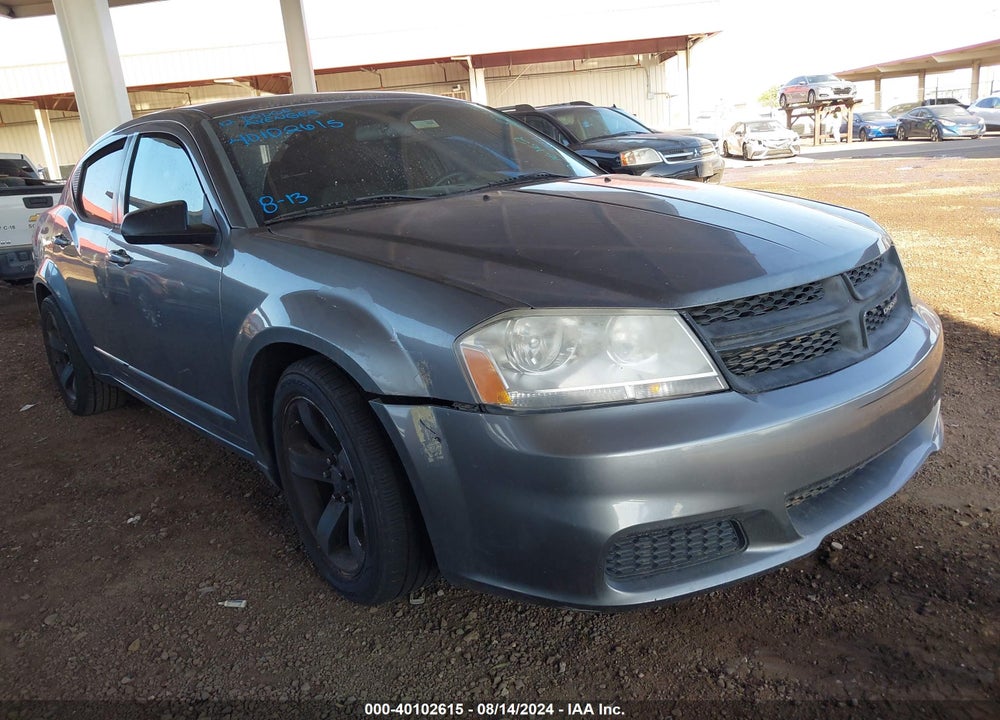 2012 DODGE AVENGER SE VIN: 1C3CDZAG4CN276162