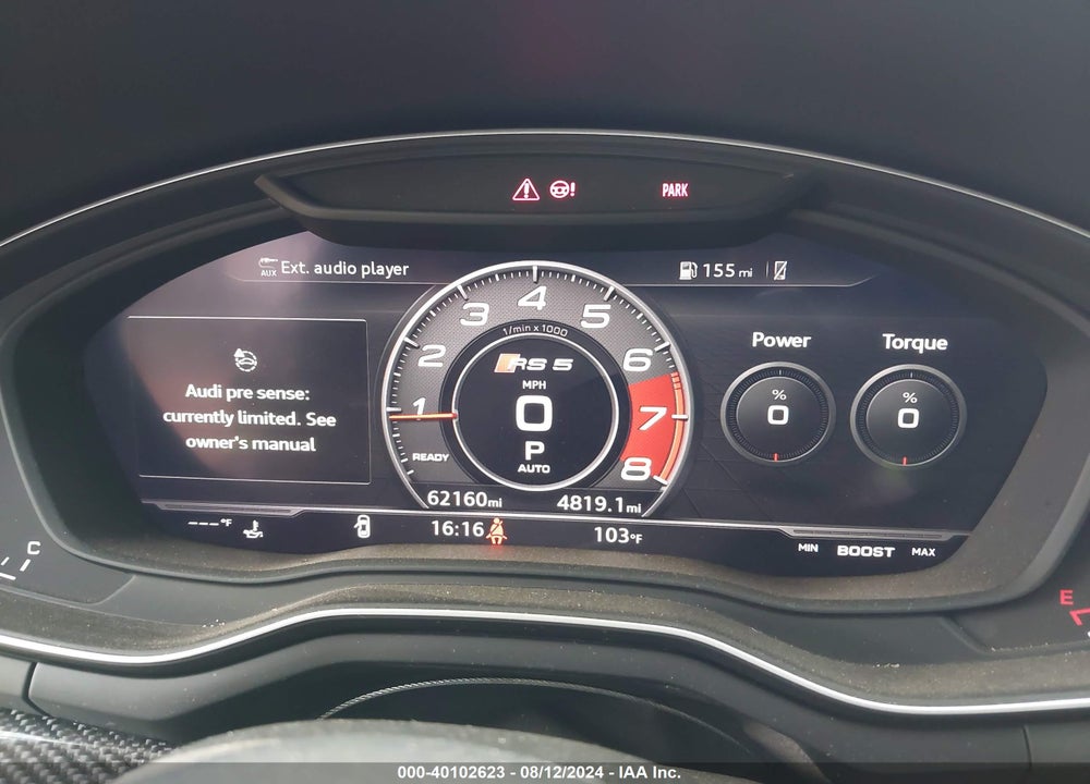 2018 AUDI RS 5 2.9T VIN: WUAPWAF53JA904817