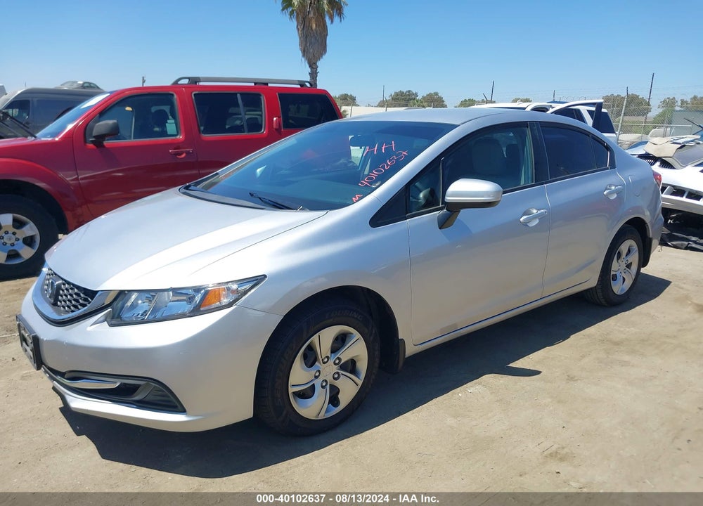 2015 HONDA CIVIC LX VIN: 19XFB2F59FE242403