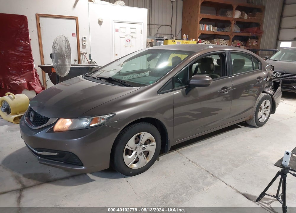 2014 HONDA CIVIC LX VIN: 19XFB2F56EE063606