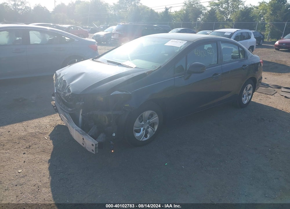 2013 HONDA CIVIC LX VIN: 2HGFB2F56DH595233