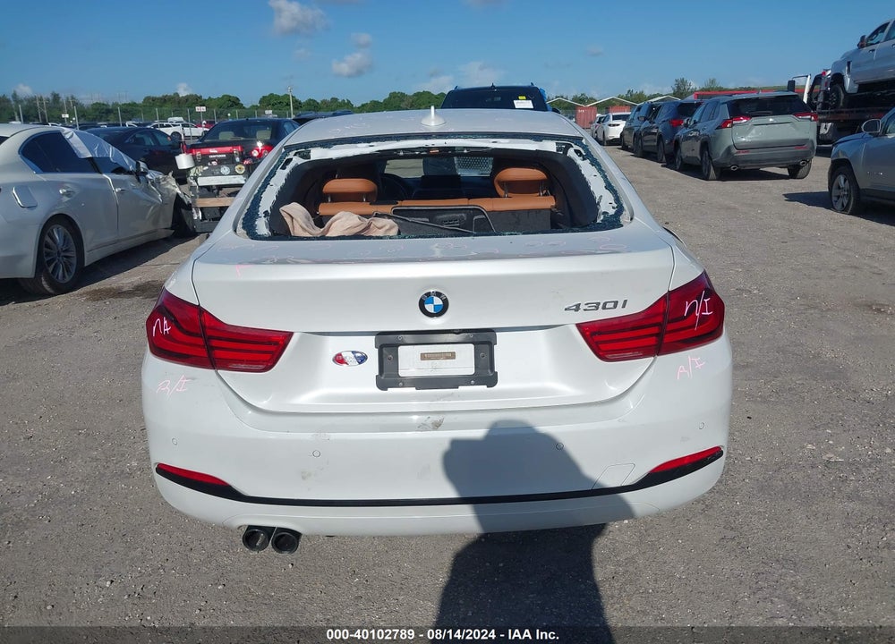 2018 BMW 430I GRAN COUPE VIN: WBA4J1C53JBM09821