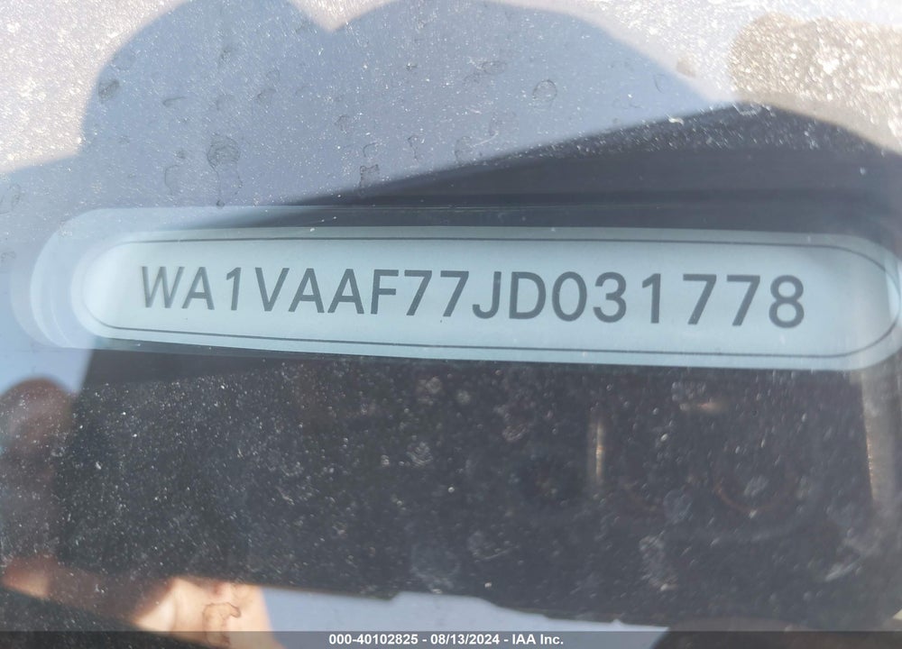 2018 AUDI Q7 3.0T PREMIUM VIN: WA1VAAF77JD031778