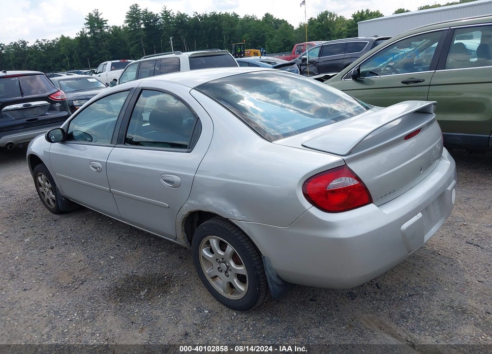 2005 DODGE NEON SXT VIN: 1B3ES56C35D257802