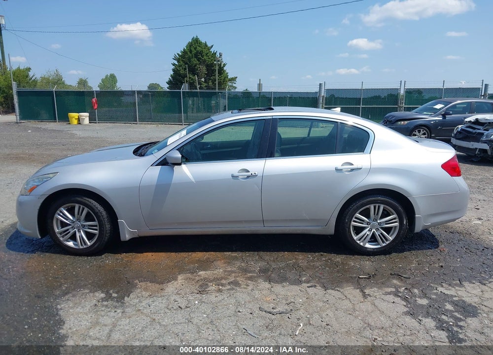 2012 INFINITI G37X VIN: JN1CV6AR1CM670431