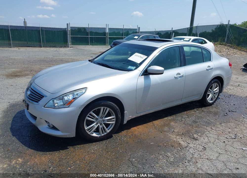 2012 INFINITI G37X VIN: JN1CV6AR1CM670431