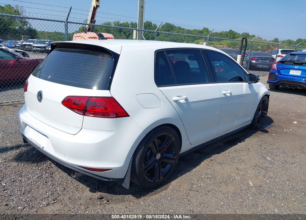 2017 VOLKSWAGEN GOLF GTI AUTOBAHN 4-DOOR/S 4-DOOR/SE 4-DOOR/SPORT 4-DOOR VIN: 3VW547AU2HM026500