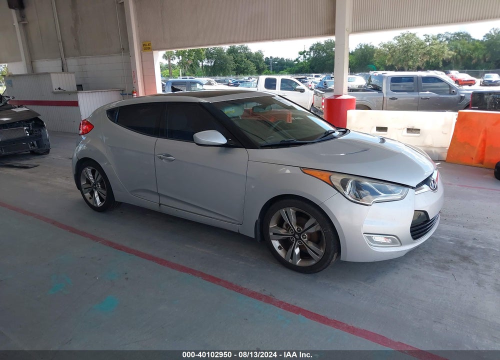 2012 HYUNDAI VELOSTER BASE W/GRAY VIN: KMHTC6AD1CU054151