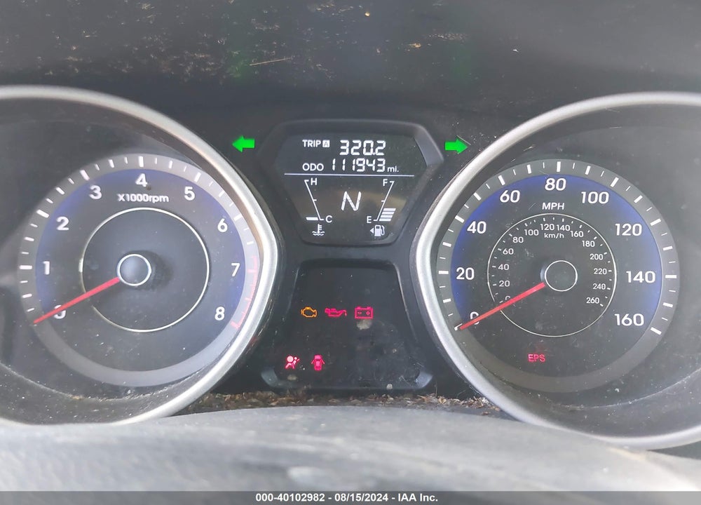 2012 HYUNDAI ELANTRA GLS (ULSAN PLANT) VIN: KMHDH4AE7CU370589