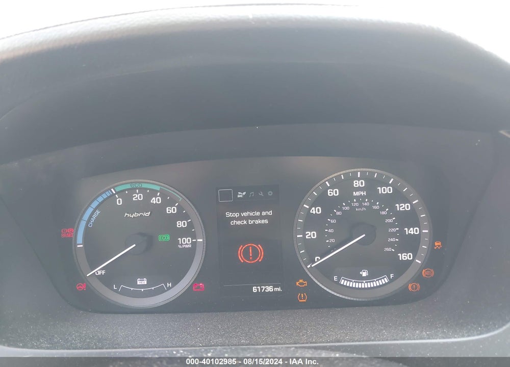 2016 HYUNDAI SONATA HYBRID SE VIN: KMHE24L19GA015222