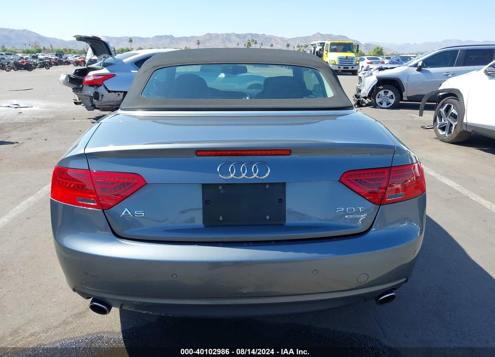 2013 AUDI A5 2.0T PREMIUM VIN: WAULFAFH1DN000951