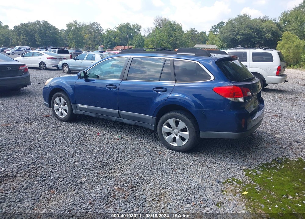 2011 SUBARU OUTBACK 2.5I PREMIUM VIN: 4S4BRBCC6B3311364