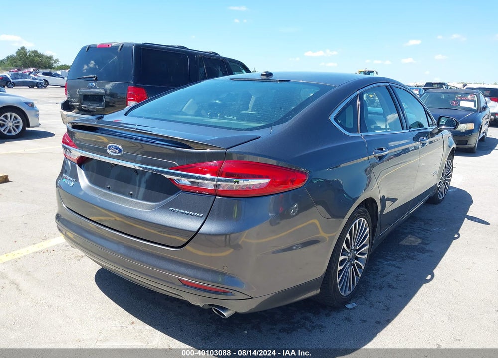 2018 FORD FUSION ENERGI TITANIUM VIN: 3FA6P0SU0JR110673