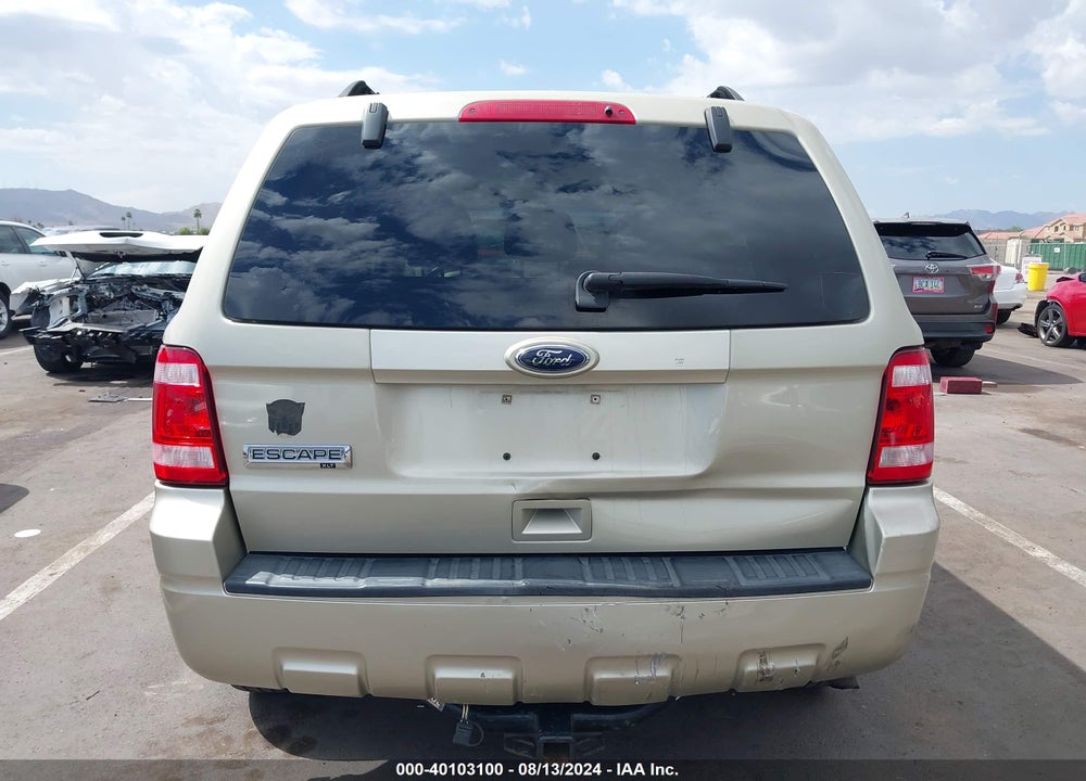 2011 FORD ESCAPE XLT VIN: 1FMCU9D75BKA68309