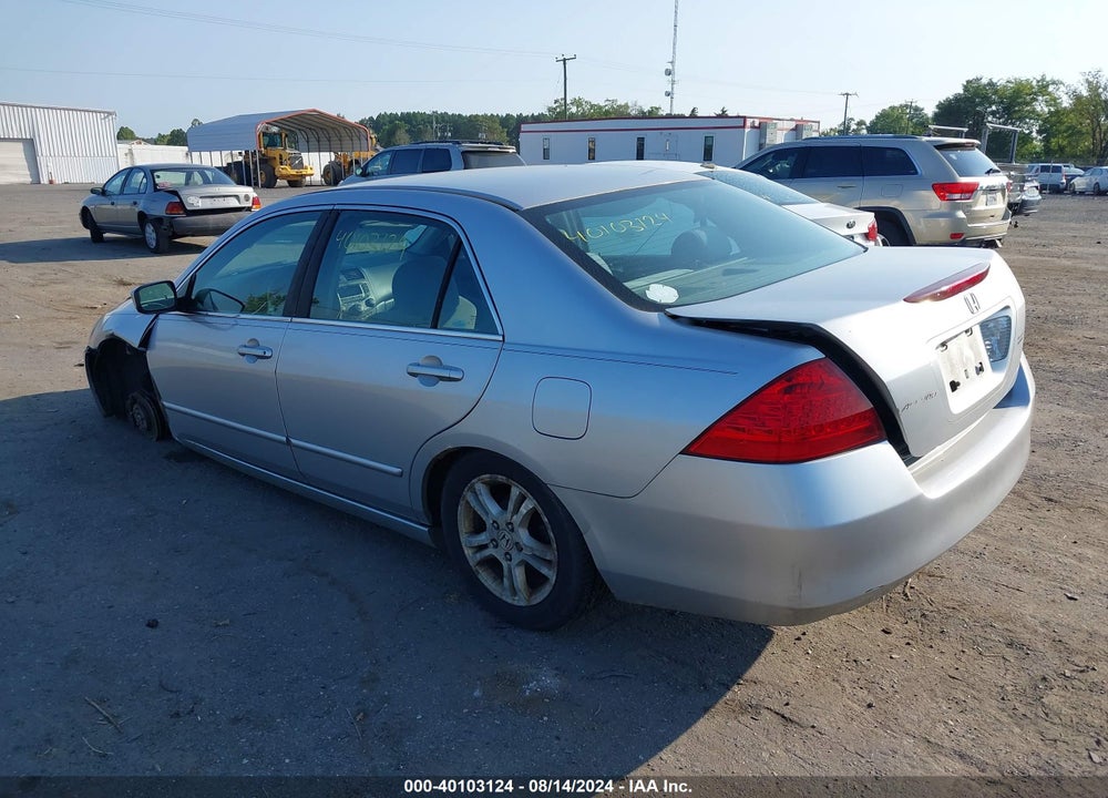 2007 HONDA ACCORD 2.4 SE VIN: 1HGCM563X7A180562