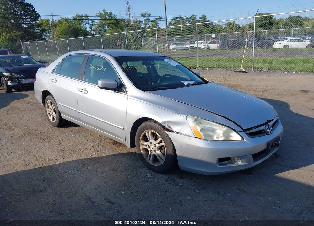 2007 HONDA ACCORD 2.4 SE VIN: 1HGCM563X7A180562