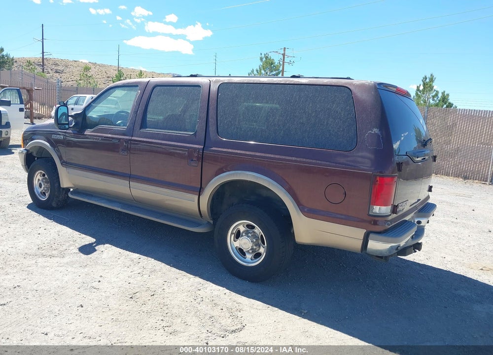 2001 FORD EXCURSION LIMITED VIN: 1FMNU43S21EC27687
