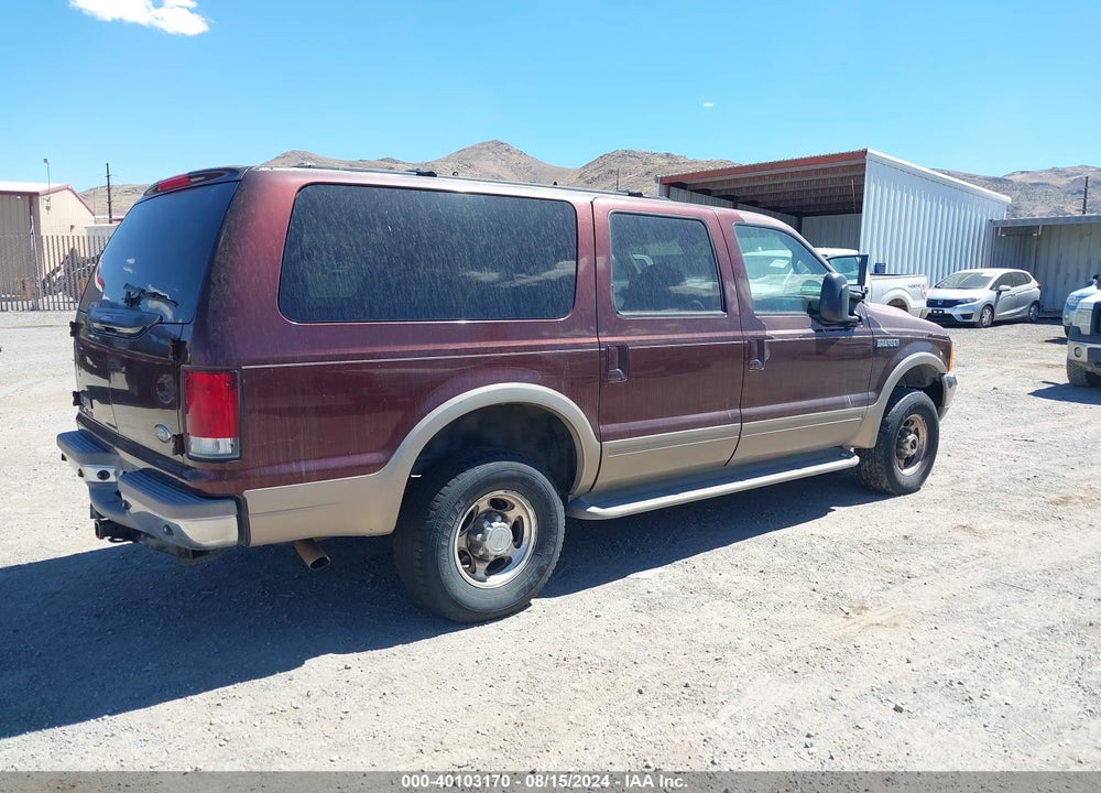2001 FORD EXCURSION LIMITED VIN: 1FMNU43S21EC27687