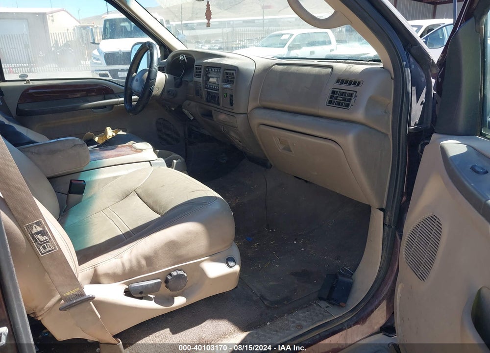 2001 FORD EXCURSION LIMITED VIN: 1FMNU43S21EC27687
