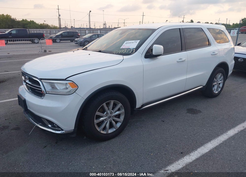 2019 DODGE DURANGO SXT RWD VIN: 1C4RDHAG1KC684614