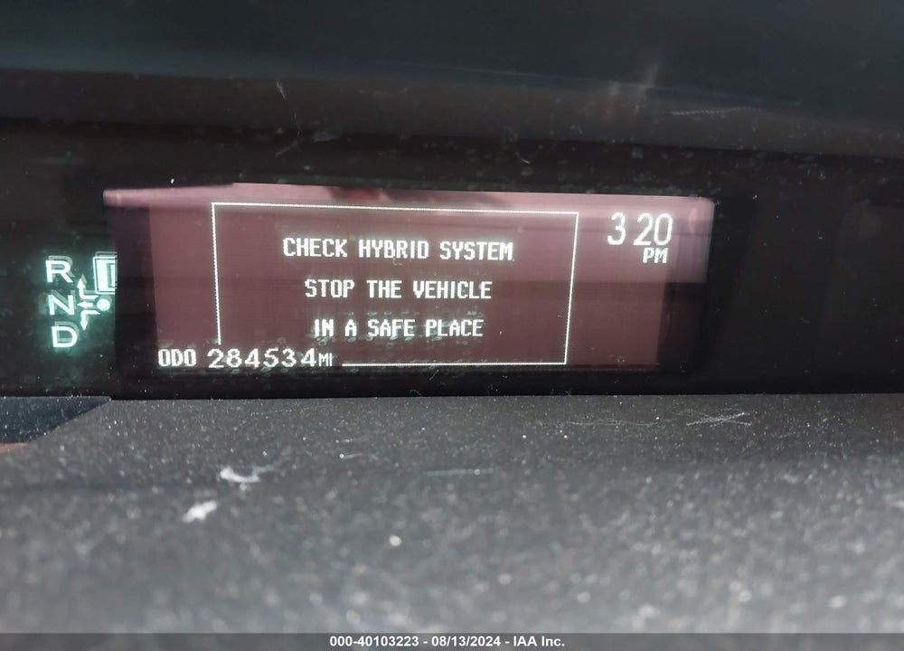 2013 TOYOTA PRIUS TWO VIN: JTDKN3DU5D5608923