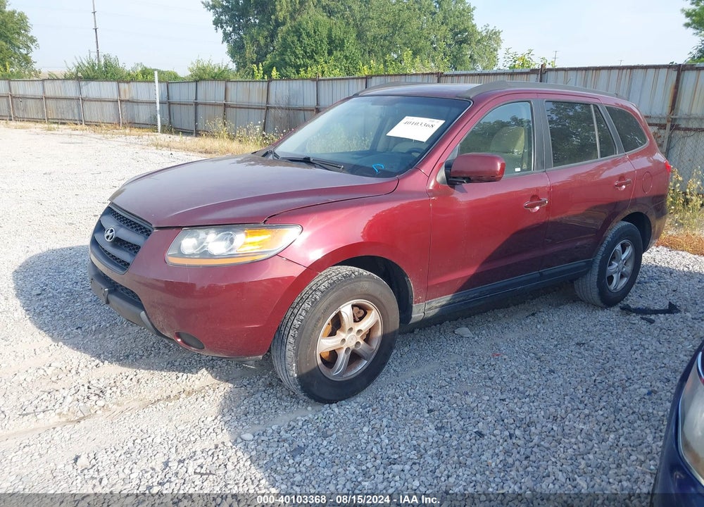 2008 HYUNDAI SANTA FE GLS VIN: 5NMSG13D88H160373