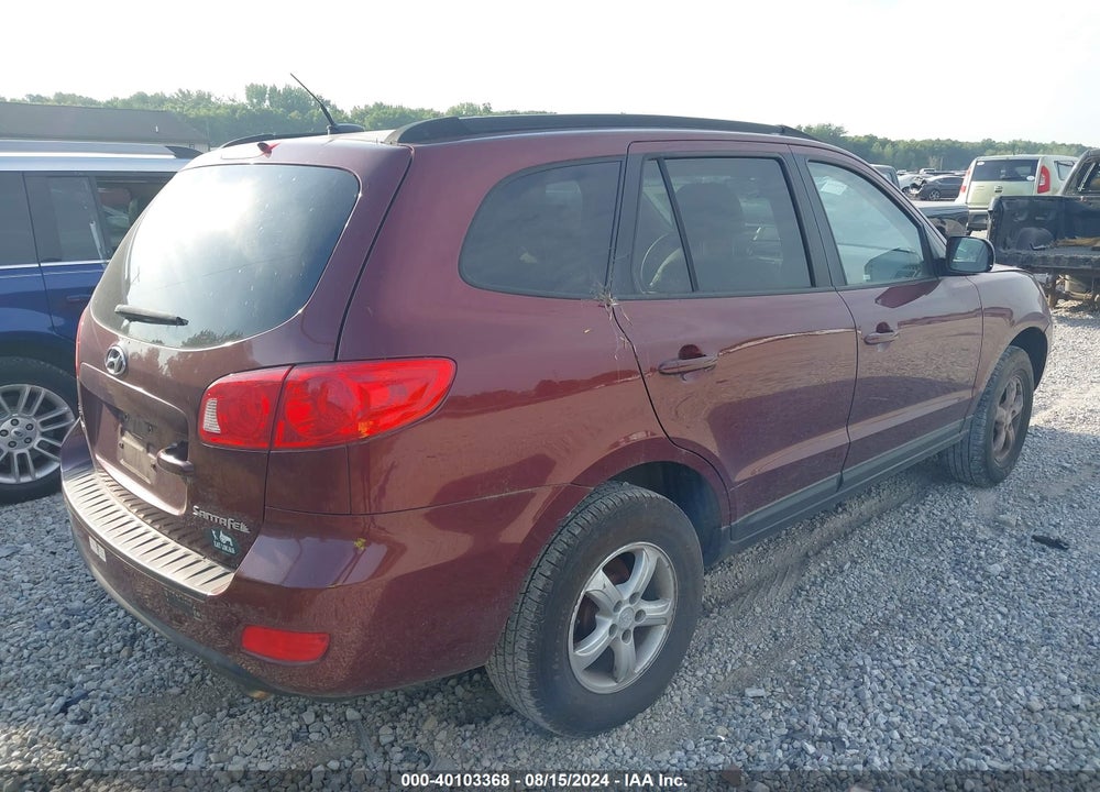 2008 HYUNDAI SANTA FE GLS VIN: 5NMSG13D88H160373