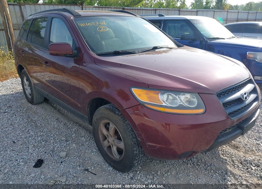 2008 HYUNDAI SANTA FE GLS VIN: 5NMSG13D88H160373