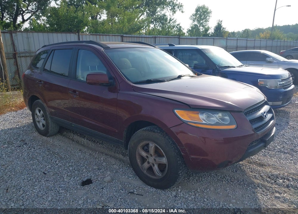 2008 HYUNDAI SANTA FE GLS VIN: 5NMSG13D88H160373