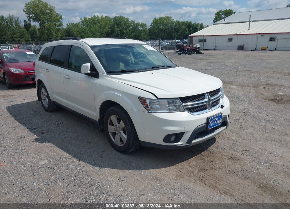 2012 DODGE JOURNEY SXT VIN: 3C4PDCBG7CT174363
