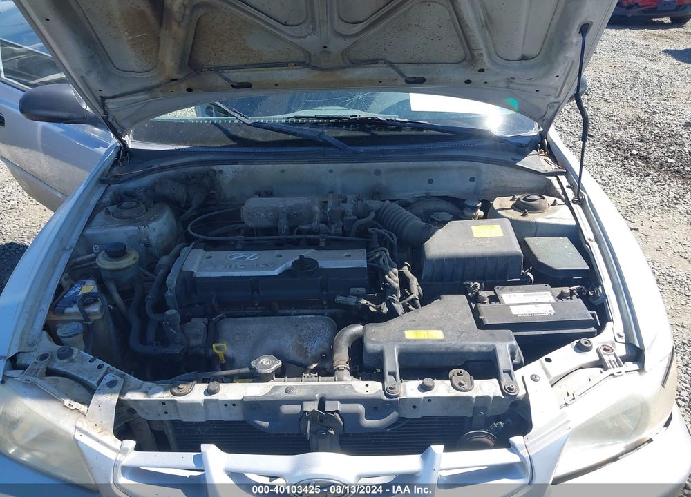 2001 HYUNDAI ACCENT GS VIN: KMHCG35C71U139299