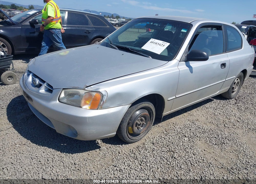 2001 HYUNDAI ACCENT GS VIN: KMHCG35C71U139299