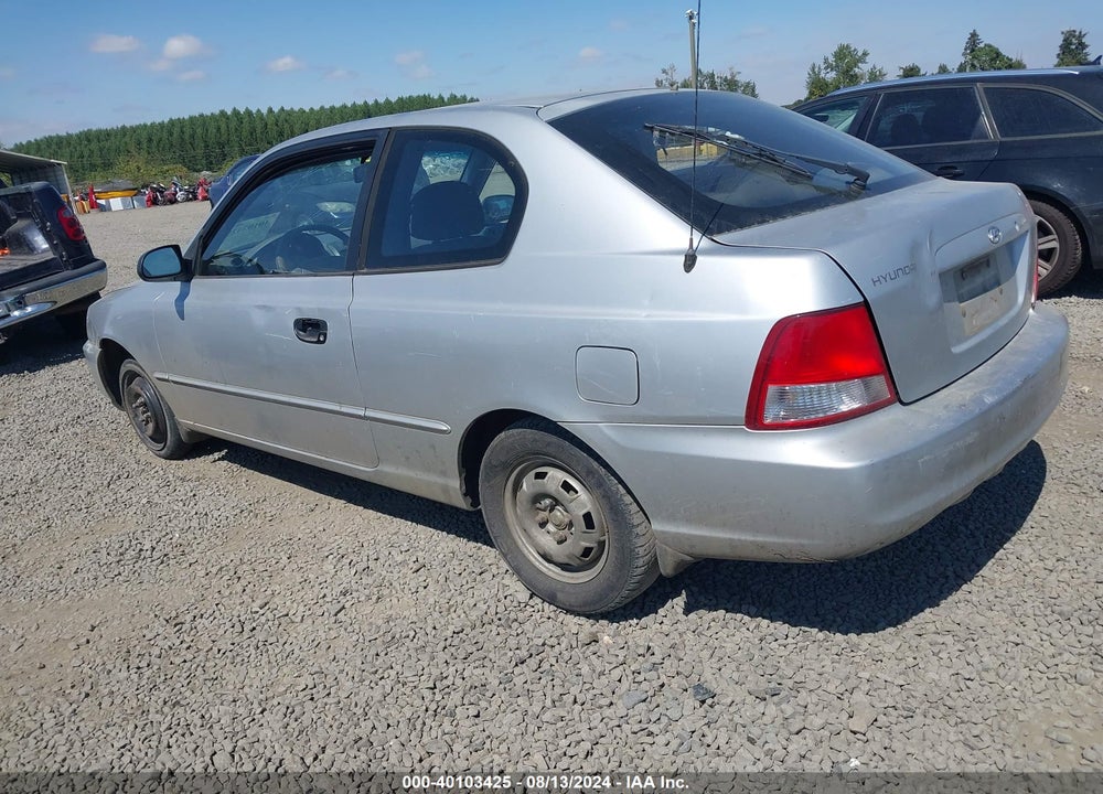2001 HYUNDAI ACCENT GS VIN: KMHCG35C71U139299