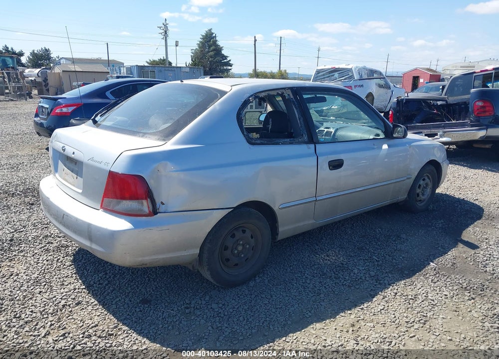 2001 HYUNDAI ACCENT GS VIN: KMHCG35C71U139299