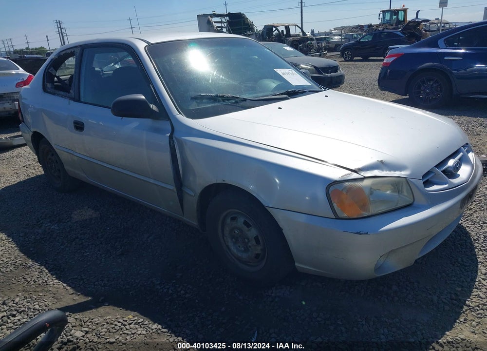 2001 HYUNDAI ACCENT GS VIN: KMHCG35C71U139299