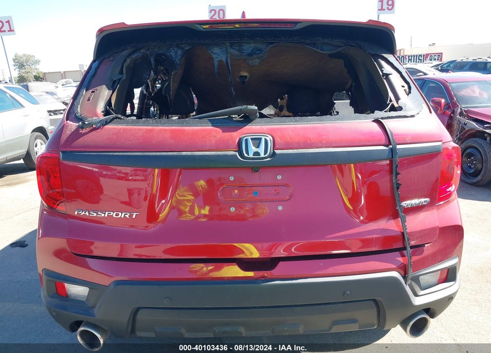 2022 HONDA PASSPORT AWD EX-L VIN: 5FNYF8H50NB021357