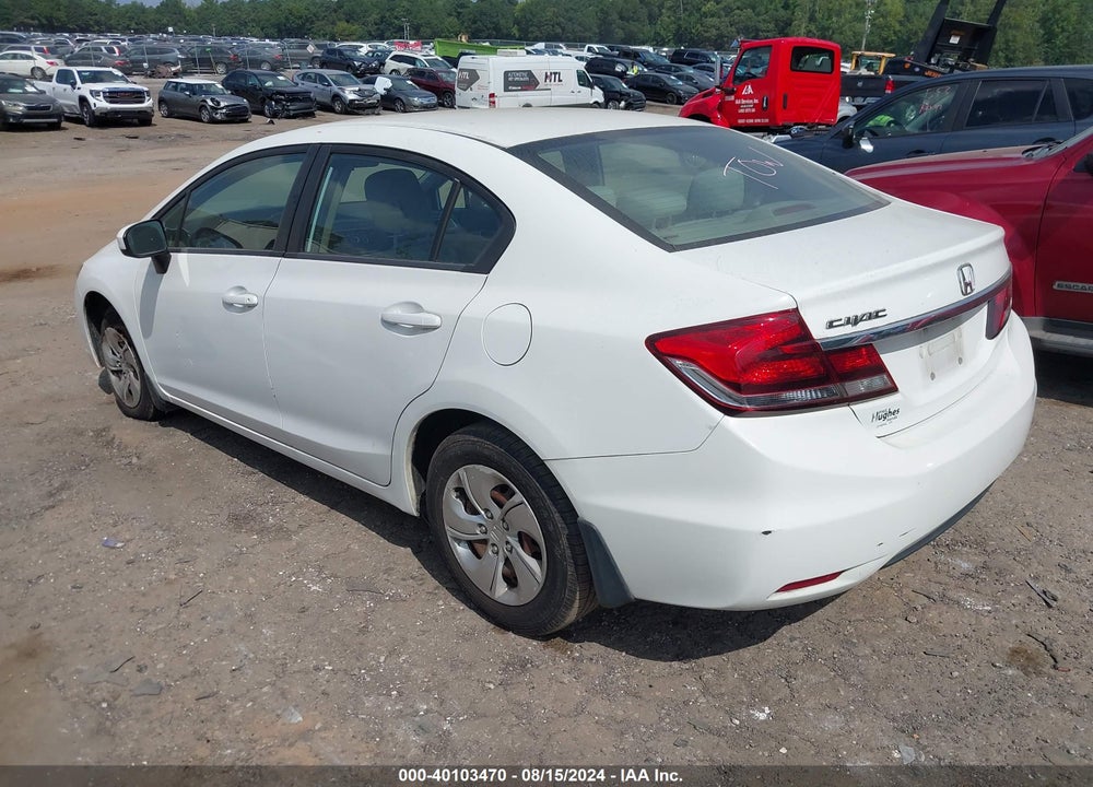 2015 HONDA CIVIC LX VIN: 19XFB2F57FE113799