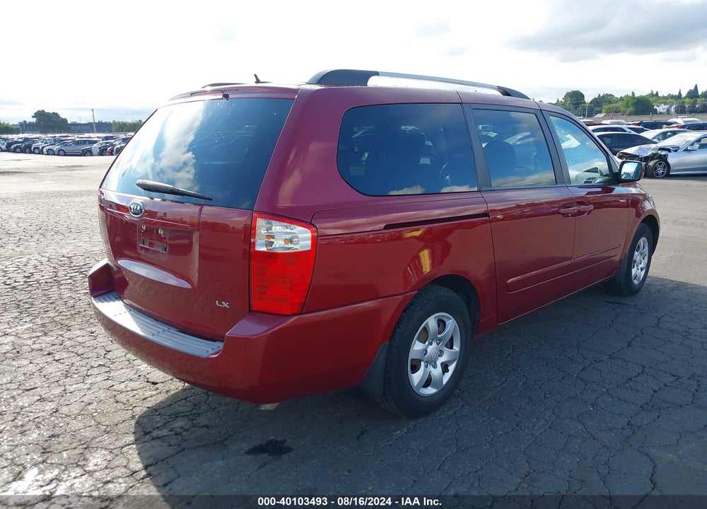 2009 KIA SEDONA LX VIN: KNDMB233X96317310