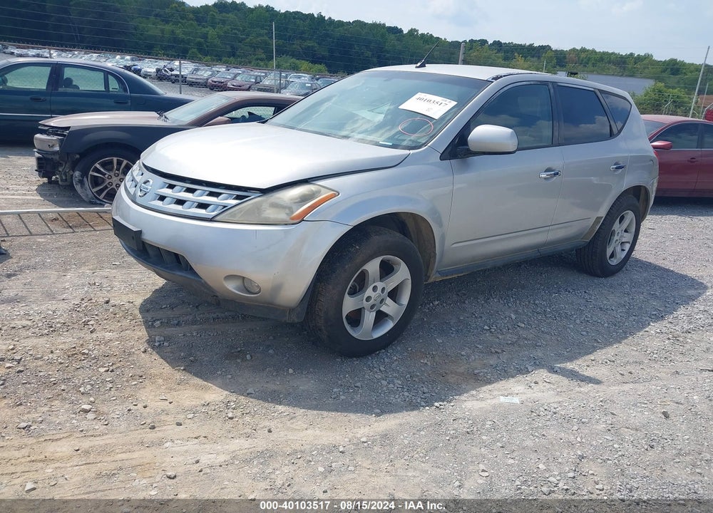 2003 NISSAN MURANO SL VIN: JN8AZ08TX3W106261