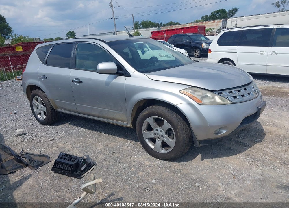 2003 NISSAN MURANO SL VIN: JN8AZ08TX3W106261