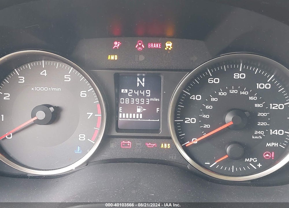 2014 SUBARU XV CROSSTREK 2.0I LIMITED VIN: JF2GPAGC0E8268119