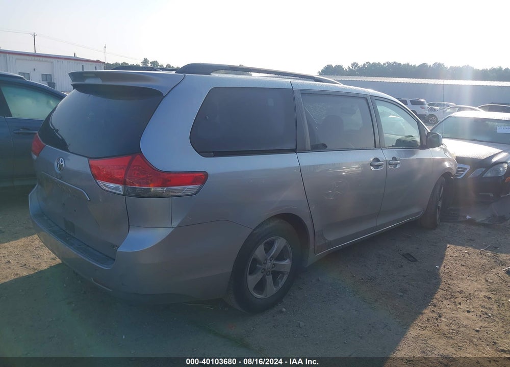 2011 TOYOTA SIENNA LE V6 VIN: 5TDKK3DCXBS049392