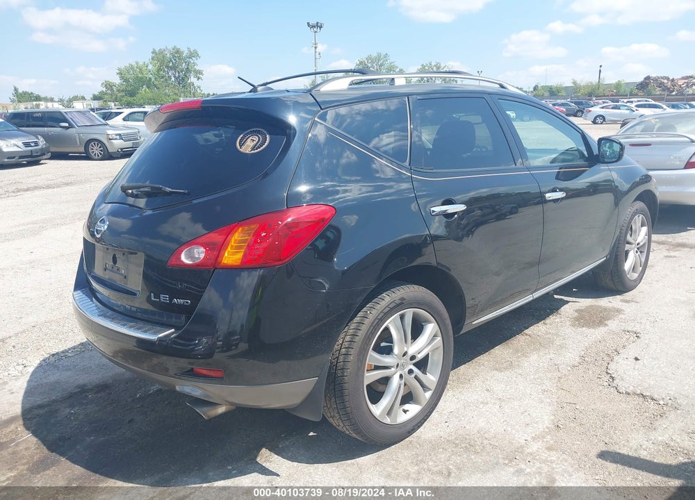 2009 NISSAN MURANO LE VIN: JN8AZ18W49W158400