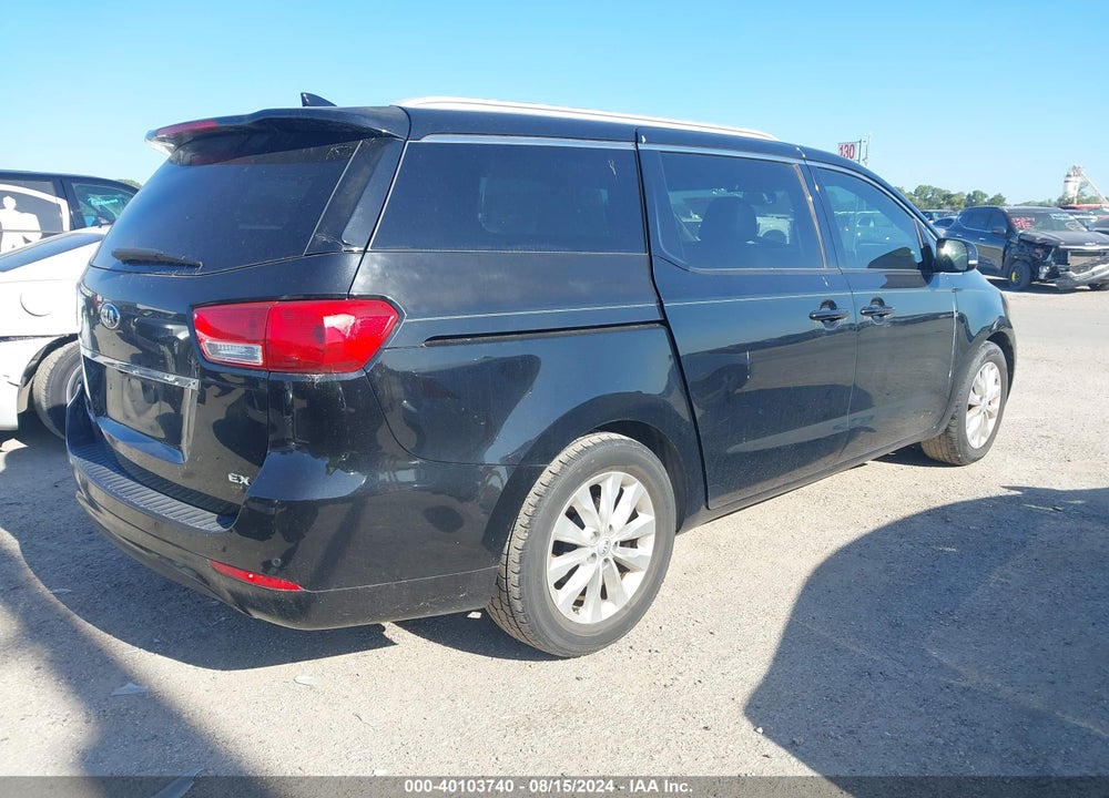 2016 KIA SEDONA EX VIN: KNDMC5C17G6117723