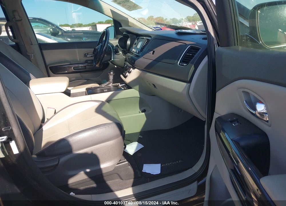 2016 KIA SEDONA EX VIN: KNDMC5C17G6117723