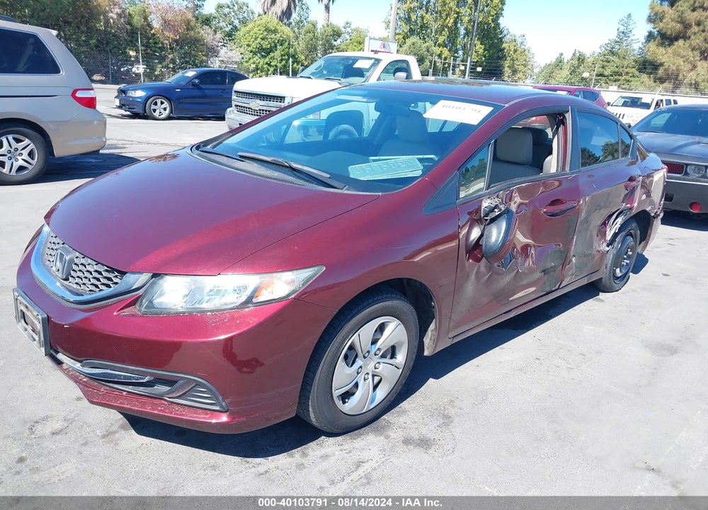 2015 HONDA CIVIC LX VIN: 19XFB2F52FE265313